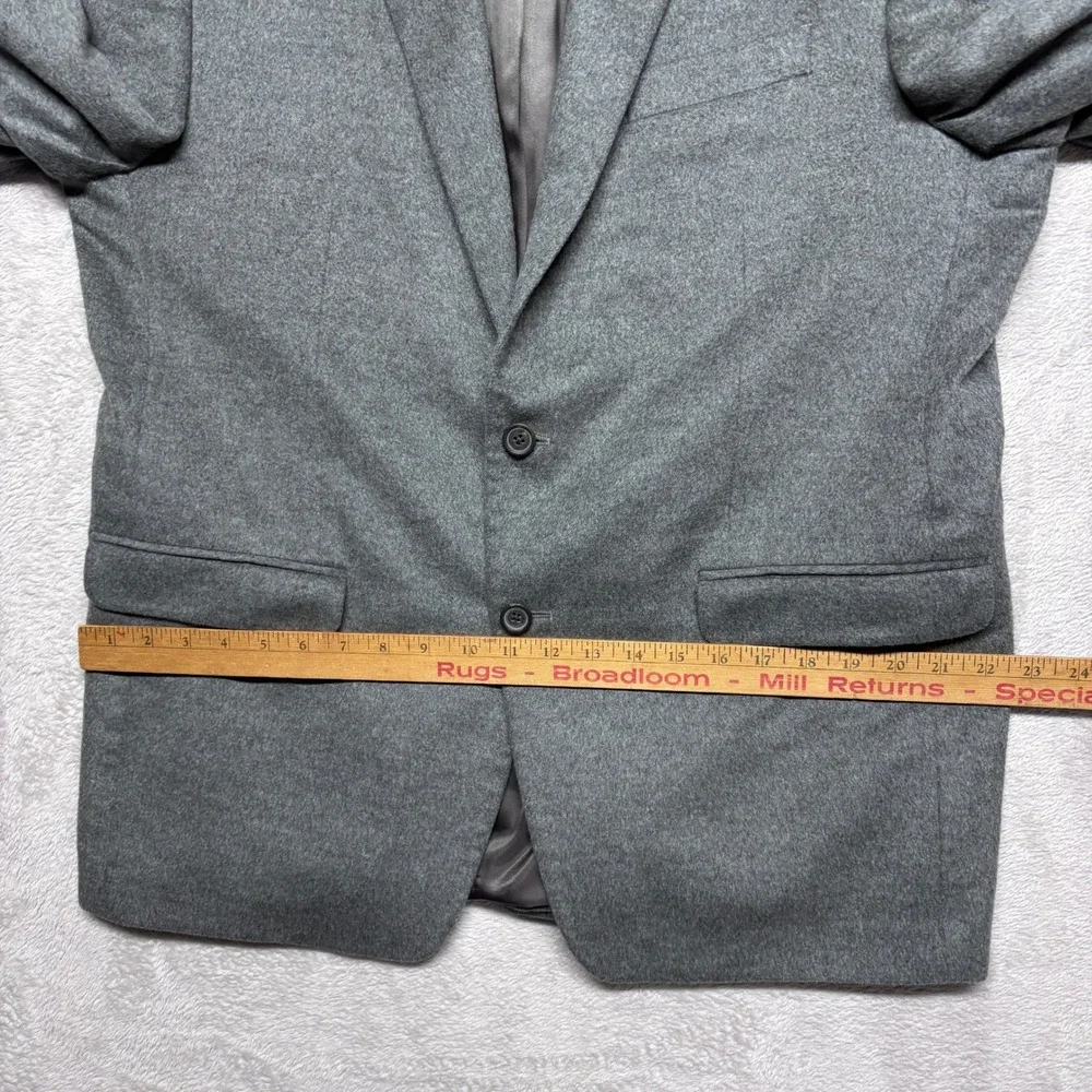 Lauren Ralph Lauren Mens 44R Gray Silk Wool Cashmere Blazer Sport Coat Jacket